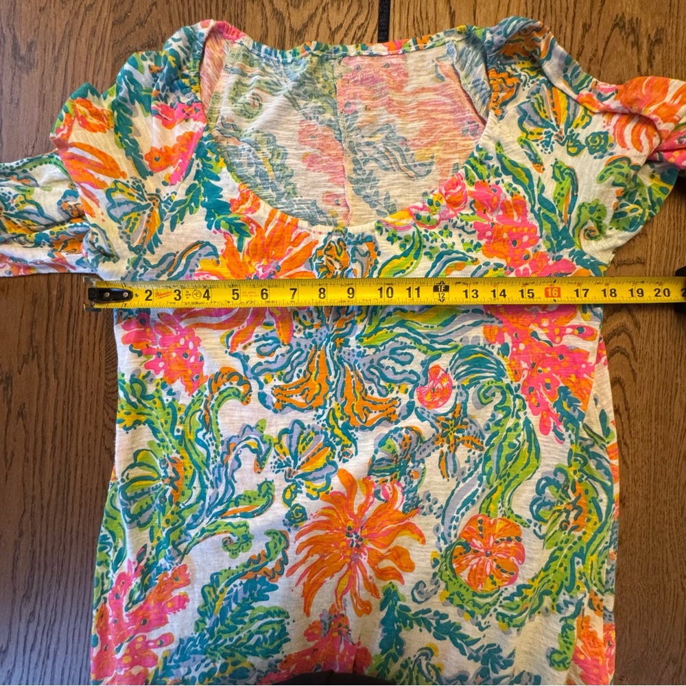 Lilly Pulitzer Casa Marina Fringe Hem Alia Tunic Dress Size Small S EUC Beach - Picture 11 of 12